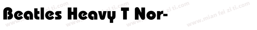 Beatles Heavy T Nor字体转换
